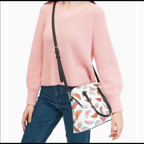 NWT 🍉 Kate Spade Maise Medium Watermelon Dome Satchel - Picture 4 of 5